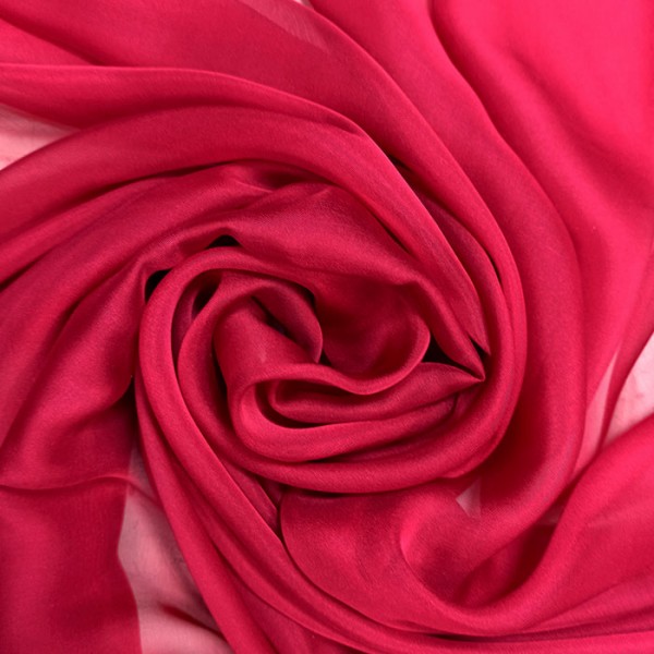 PL-2075 - Μουσελίνα Chiffon Γαλλίας Μπορντώ