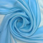 PL-2077 - Μουσελίνα Chiffon Γαλλίας Γαλάζιο