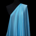 PL-2077 - Μουσελίνα Chiffon Γαλλίας Γαλάζιο