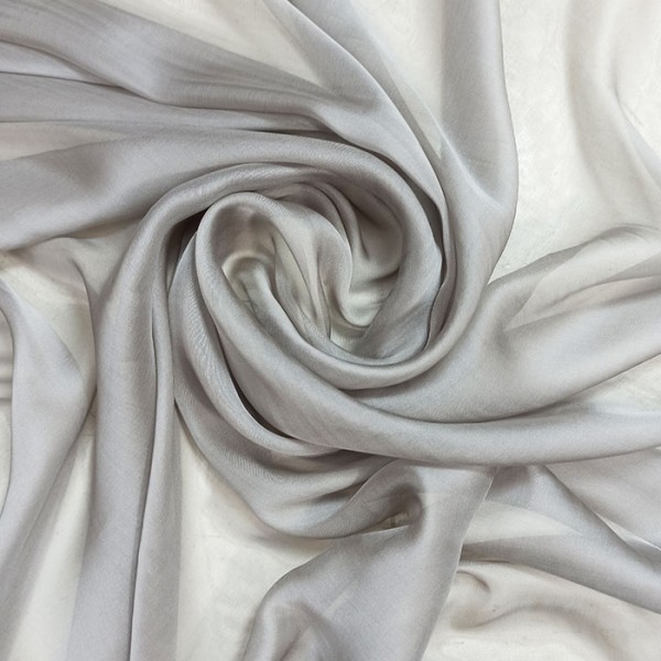 PL-2078 - Μουσελίνα Chiffon Γαλλίας Γκρι - Μπλε