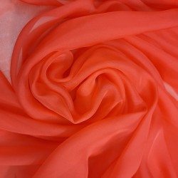 PL-2083 - Μουσελίνα Chiffon Γαλλίας Κοραλί