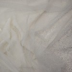 BRD-1063 - Τούλι Ντεγραντε Άσπρο-Γκρι με Glitter